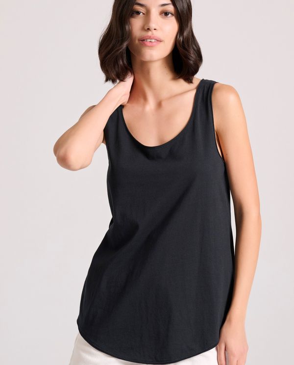 Tank top από οργανικό βαμβάκι με raw edges
