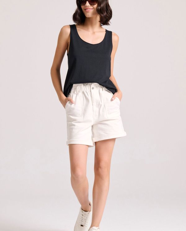 Tank top από οργανικό βαμβάκι με raw edges