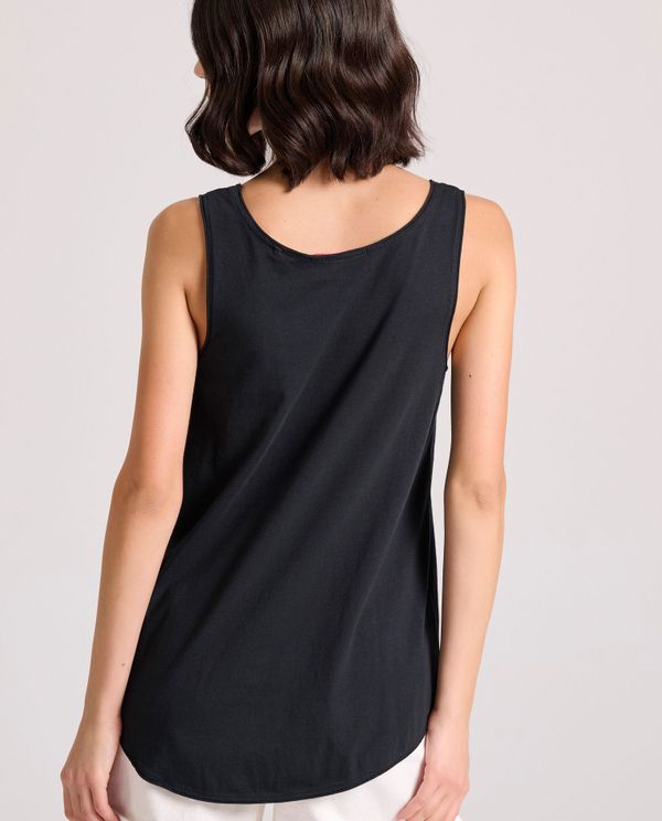 Tank top από οργανικό βαμβάκι με raw edges
