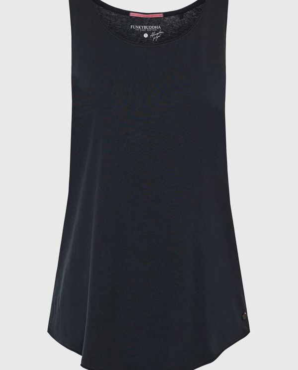 Tank top από οργανικό βαμβάκι με raw edges