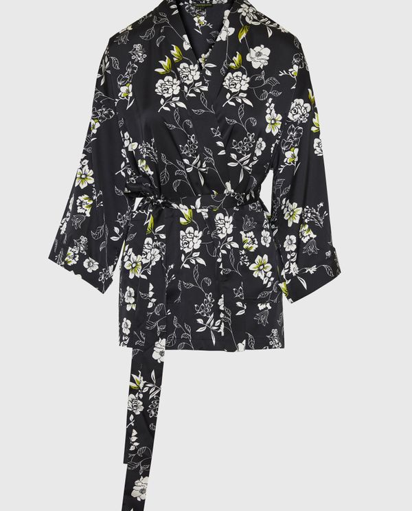 Loose fit κοντό εμπριμέ kimono