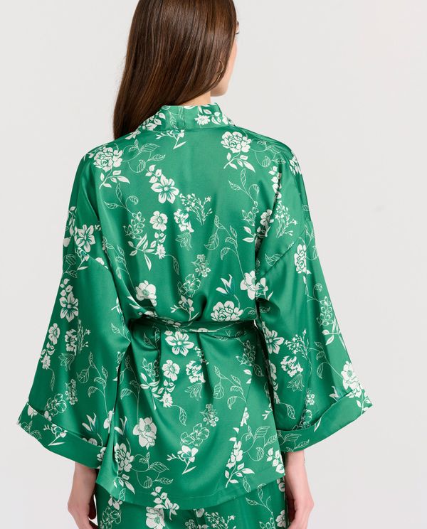 Loose fit κοντό εμπριμέ kimono