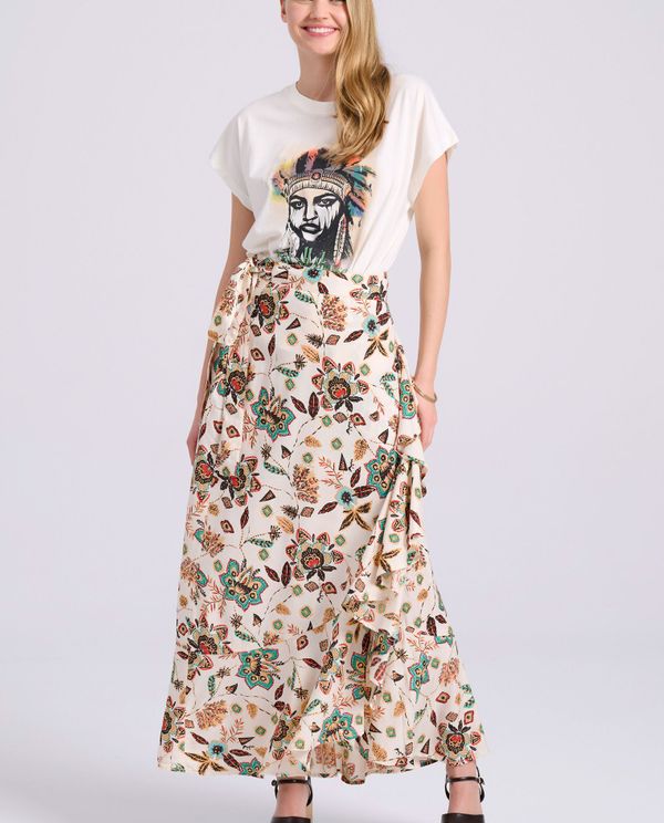 Loose fit t-shirt με bohemian τύπωμα