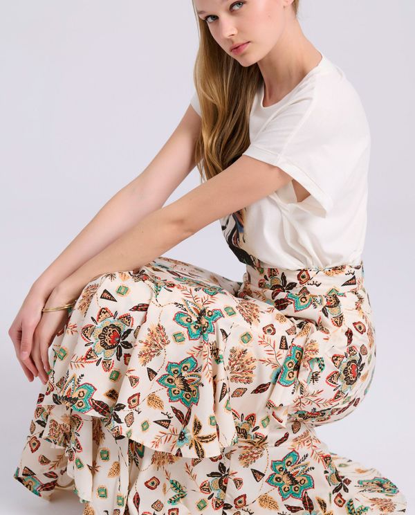 Loose fit t-shirt με bohemian τύπωμα
