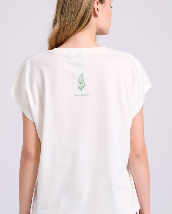 Loose fit t-shirt με bohemian τύπωμα