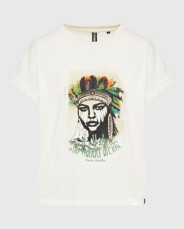 Loose fit t-shirt με bohemian τύπωμα