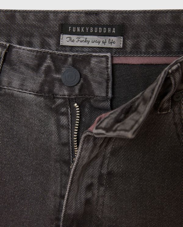 Γυναικεία loose fit garment dyed τζιν βερμούδα
