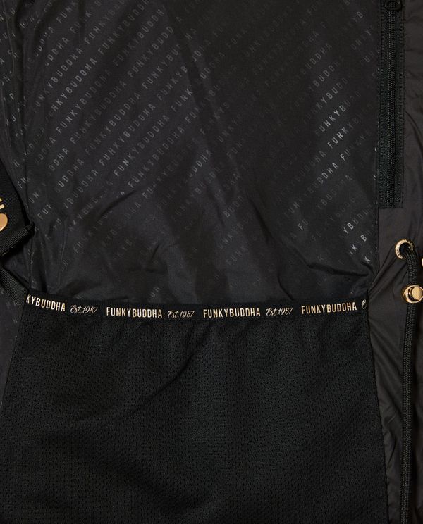 Long fit puffer μπουφάν με αποσπώμενη γούνα