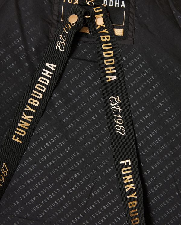 Long fit puffer μπουφάν με αποσπώμενη γούνα