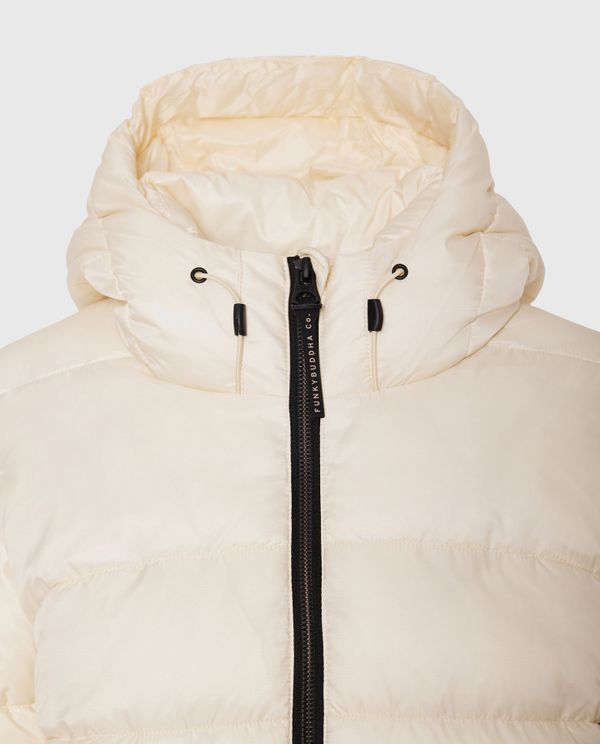 Καπιτονέ puffer μπουφάν με κουκούλα