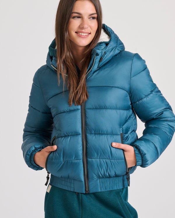 Καπιτονέ puffer μπουφάν με κουκούλα