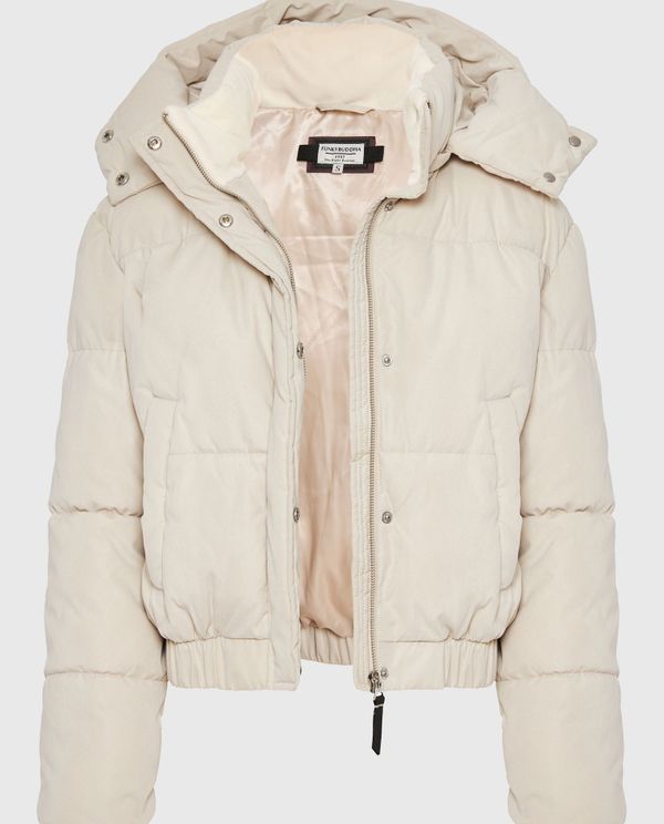 Puffer μπουφάν με αποσπώμενη κουκούλα