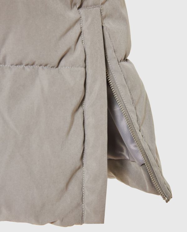Loose fit μακρύ puffer μπουφάν με αποσπώμενη κουκούλα