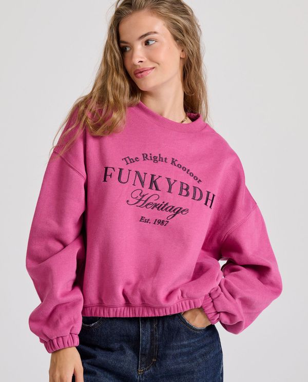 Relaxed fit φούτερ με Funky Buddha κέντημα