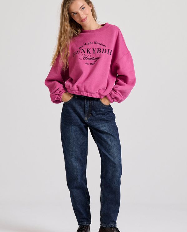 Relaxed fit φούτερ με Funky Buddha κέντημα