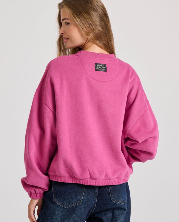 Relaxed fit φούτερ με Funky Buddha κέντημα