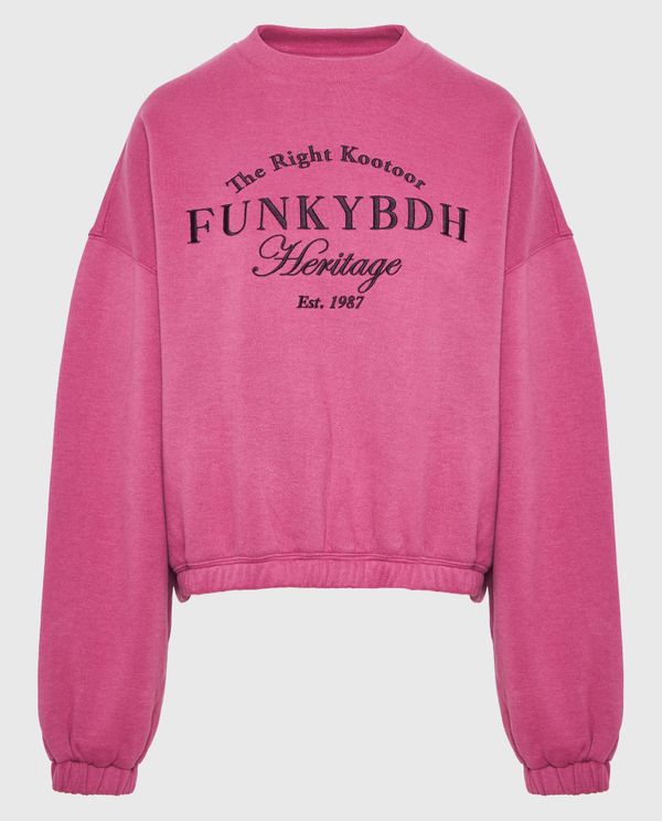 Relaxed fit φούτερ με Funky Buddha κέντημα
