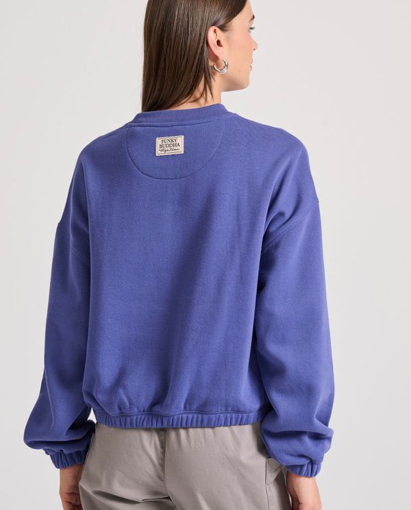 Relaxed fit φούτερ με Funky Buddha κέντημα