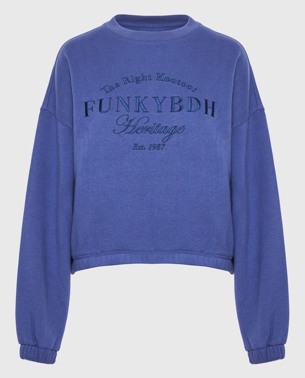 Relaxed fit φούτερ με Funky Buddha κέντημα