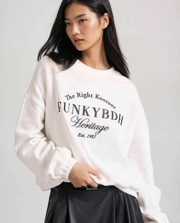 Relaxed fit φούτερ με Funky Buddha κέντημα