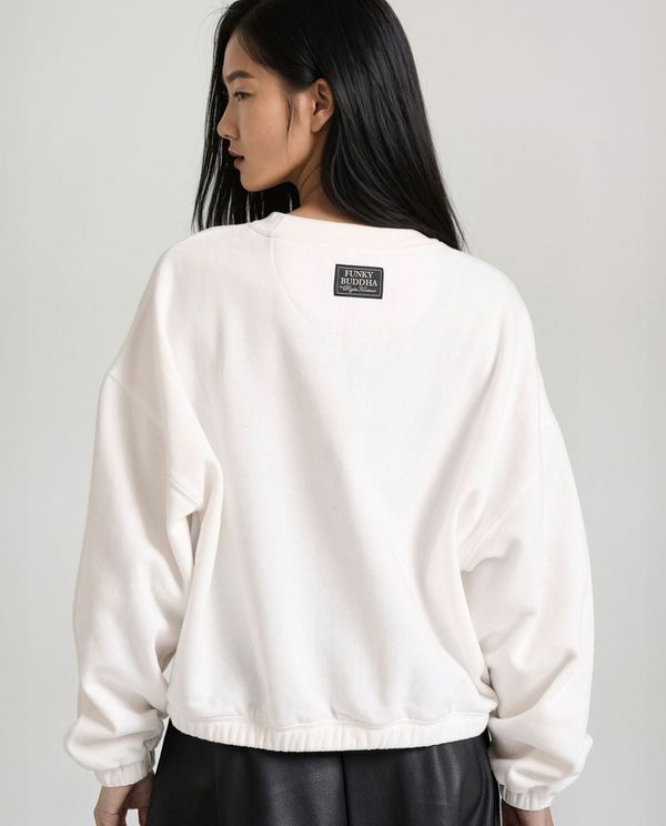 Relaxed fit φούτερ με Funky Buddha κέντημα