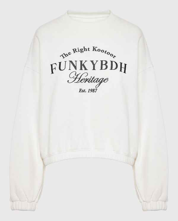 Relaxed fit φούτερ με Funky Buddha κέντημα