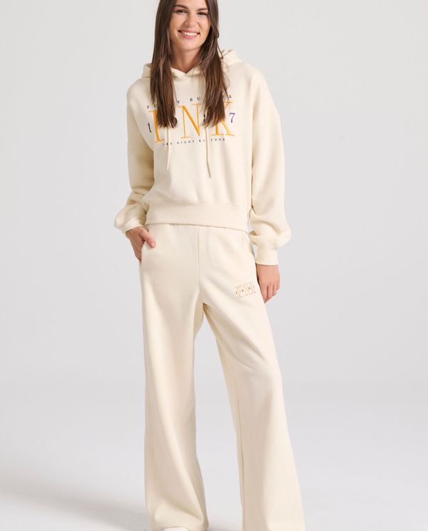 Relaxed fit φούτερ με κέντημα στο στήθος