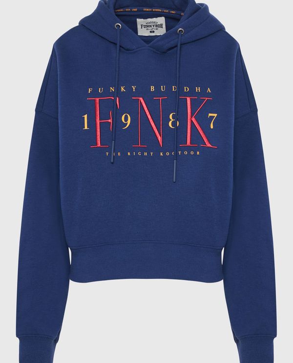 Relaxed fit φούτερ με κέντημα στο στήθος