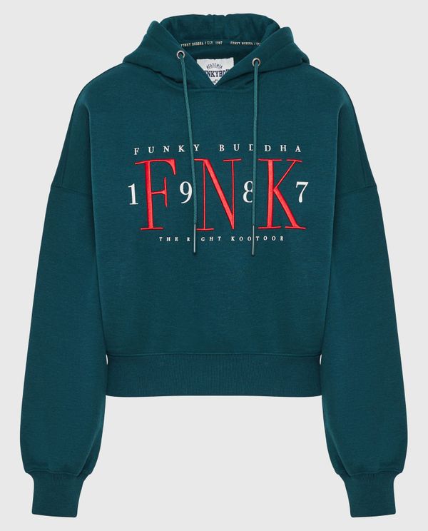 Relaxed fit φούτερ με κέντημα στο στήθος
