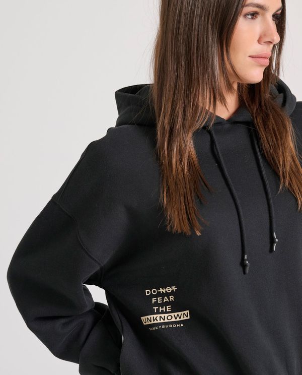 Relaxed fit φούτερ με τύπωμα στη πλάτη