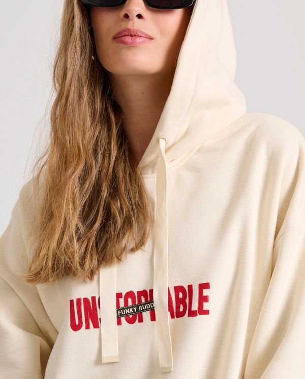 Oversized φούτερ με graphic τύπωμα στην πλάτη