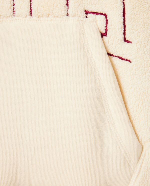 Relaxed fit φούτερ από οικολογική γούνα