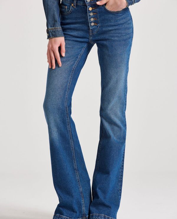 Flare fit τζιν παντελόνι