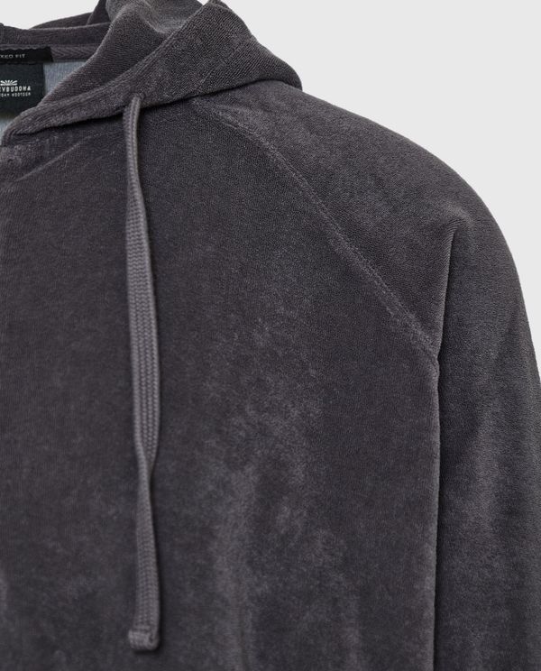 Relaxed fit φούτερ ζακέτα σε πετσετέ ύφασμα