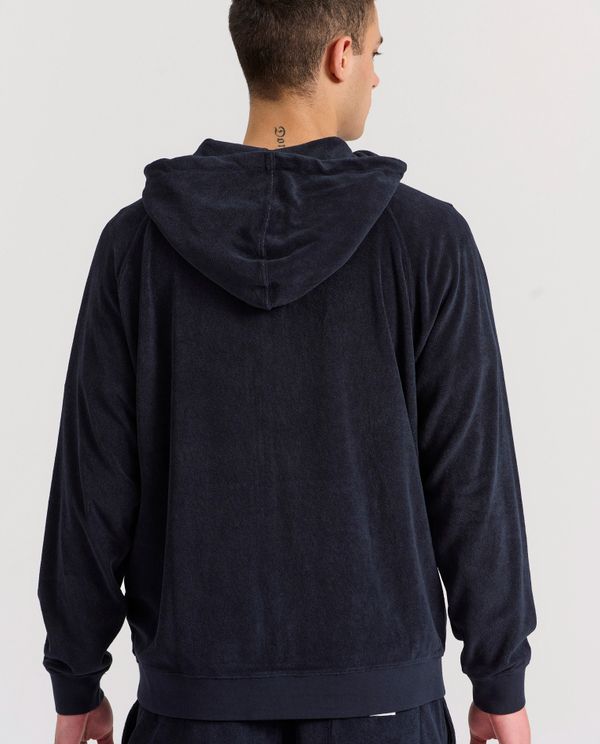 Relaxed fit φούτερ ζακέτα σε πετσετέ ύφασμα