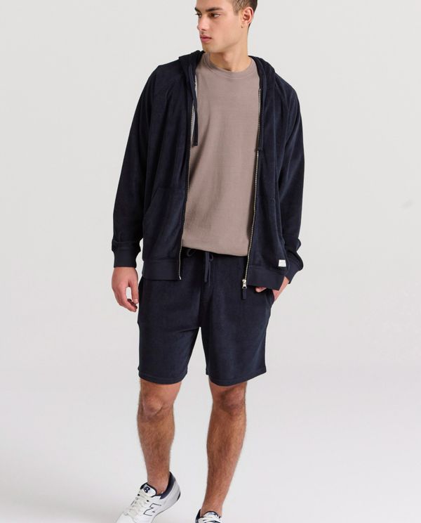 Relaxed fit φούτερ ζακέτα σε πετσετέ ύφασμα