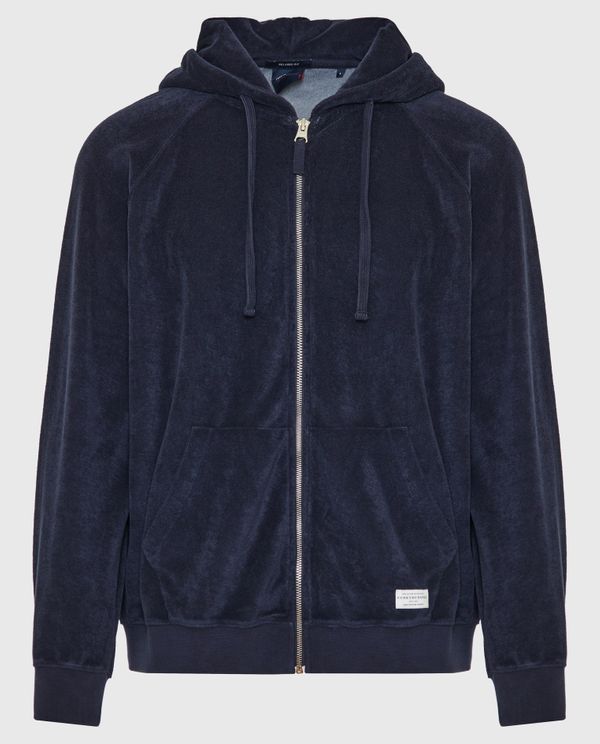 Relaxed fit φούτερ ζακέτα σε πετσετέ ύφασμα