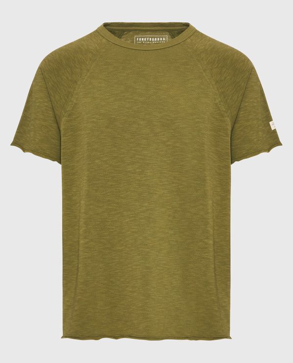 Relaxed fit t-shirt με raglan μανίκι και raw cuts