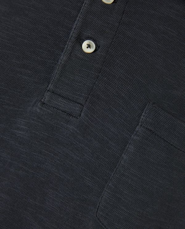Garment dyed polo μπλούζα από φλάμα