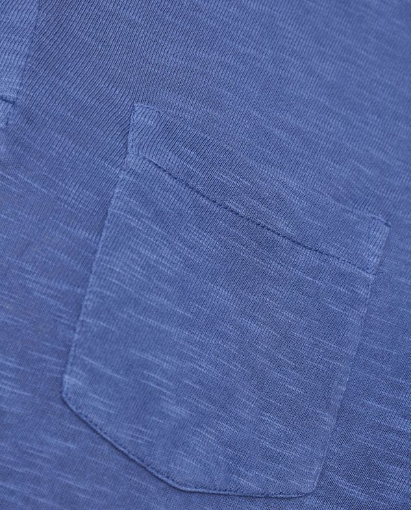 Garment dyed polo μπλούζα από φλάμα