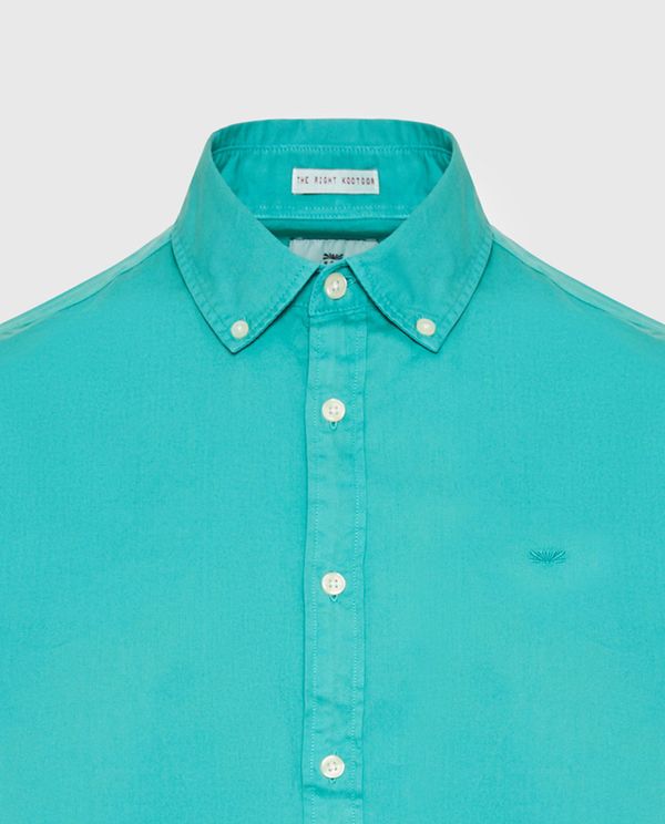 Ανδρικό βαμβακερό πουκάμισο garment dyed