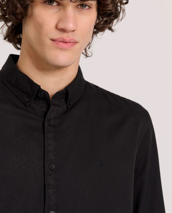 Ανδρικό βαμβακερό πουκάμισο garment dyed