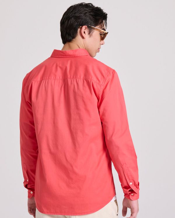 Ανδρικό βαμβακερό πουκάμισο garment dyed