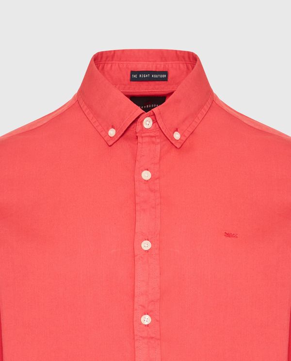 Ανδρικό βαμβακερό πουκάμισο garment dyed