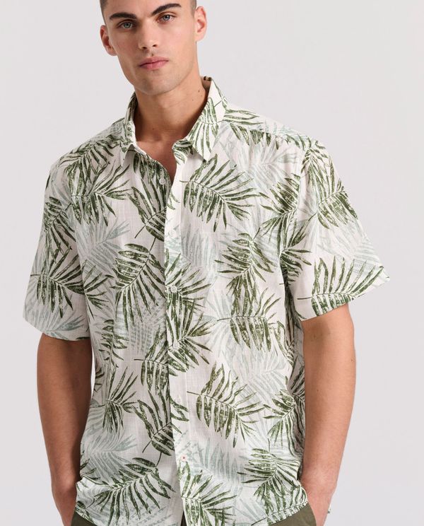 Relaxed fit εμπριμέ πουκάμισο