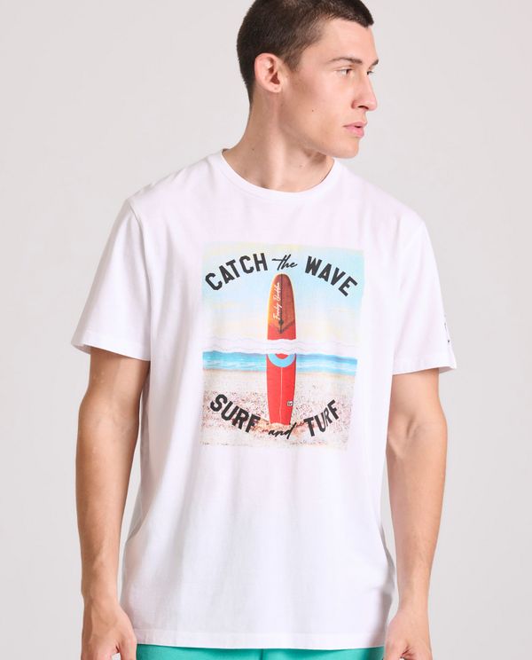 T-shirt με vintage surf photographic τύπωμα