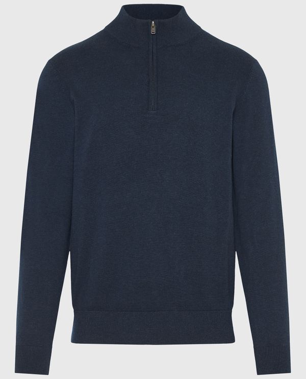 Ανδρικό half-zip πλεκτό πουλόβερ