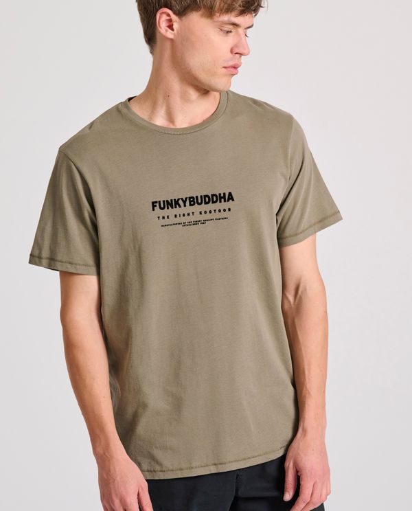 T-shirt με flock artwork τύπωμα