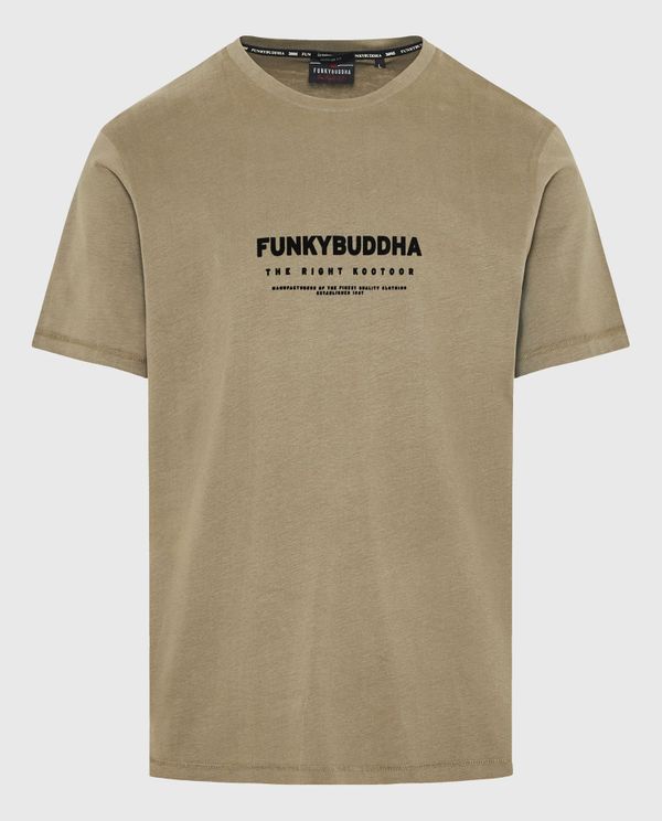 T-shirt με flock artwork τύπωμα
