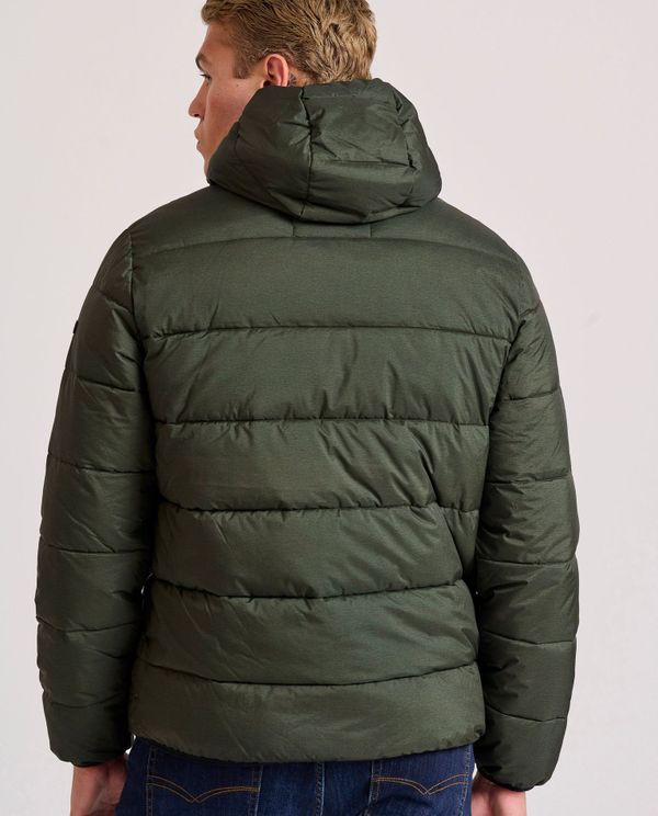 Ανδρικό puffer μπουφάν με κουκούλα